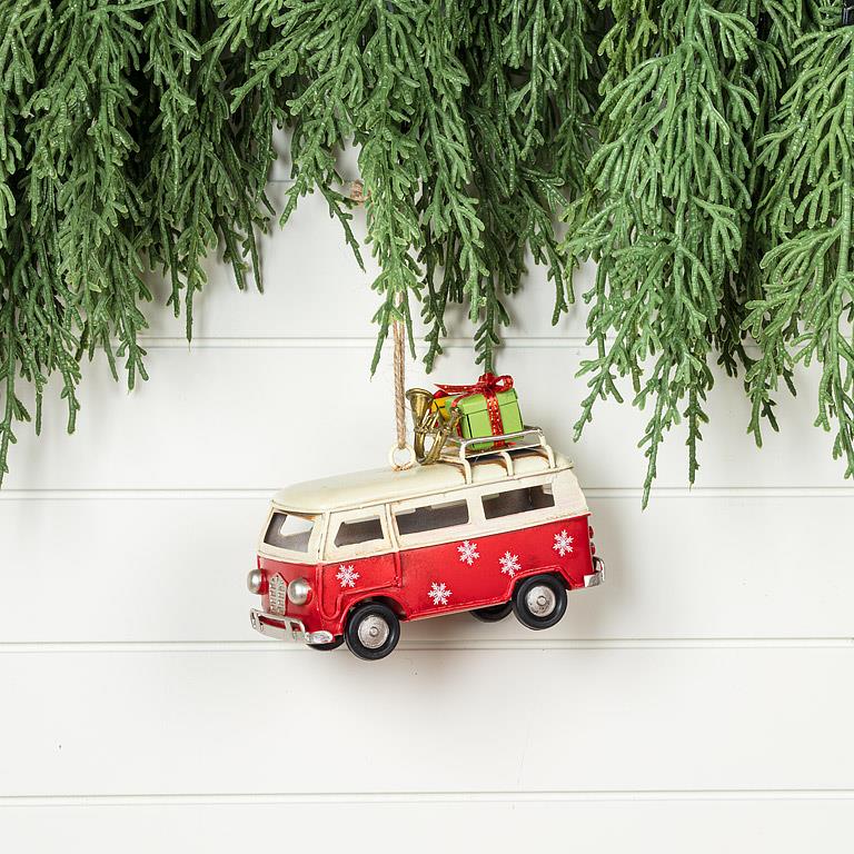 Load image into Gallery viewer, Van with Gifts Ornament
