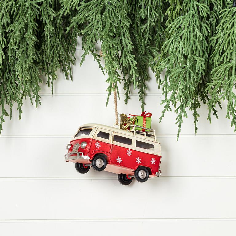 Load image into Gallery viewer, Van with Gifts Ornament
