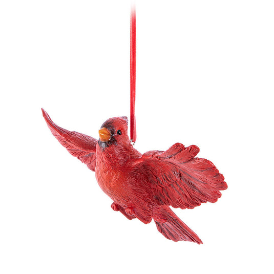 Flying Cardinal Ornament (head up)