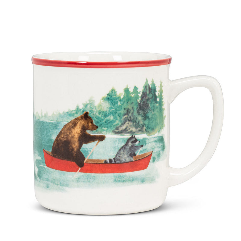 Load image into Gallery viewer, Animals in Canoe Mug
