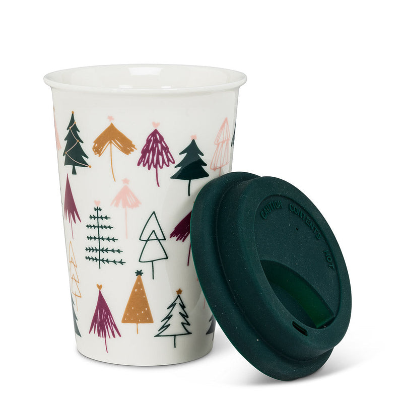 Load image into Gallery viewer, Wintry Trees Travel Mug
