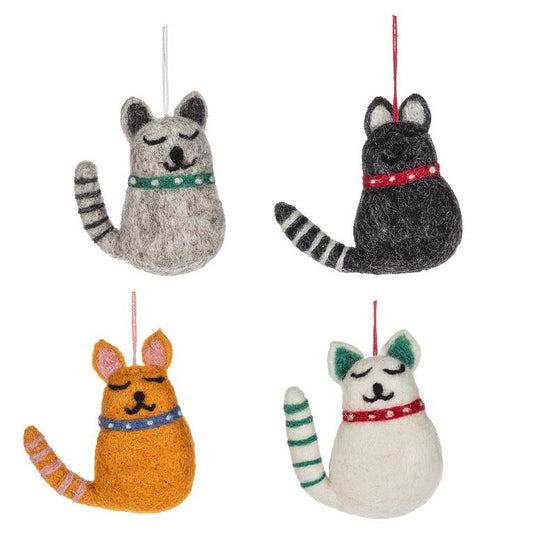 Felt Cat Ornaments