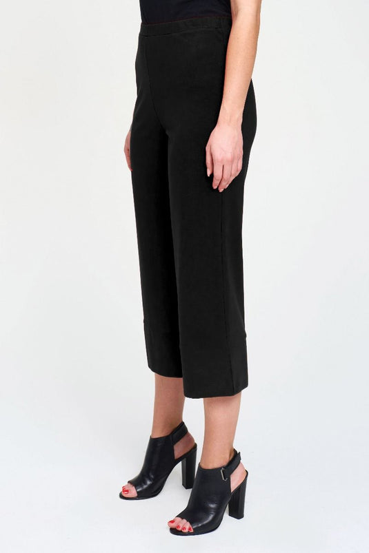 Pull-on Culottes Pant in Black