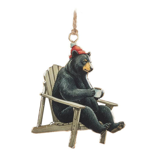 Bear in Adirondack Chair Ornament