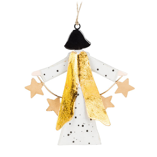 Angel with Star Banner Ornament