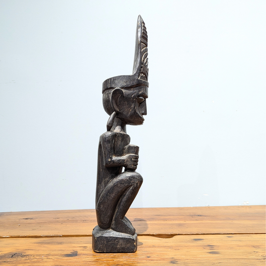 Vintage Wood Statue | Rice God from Papua New Guinea