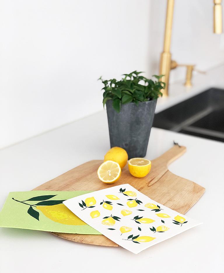 Load image into Gallery viewer, Lemon : Eco Dishcloths
