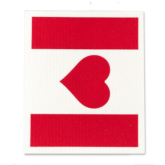 Eco-Dishcloths : Canada Flag & Heart