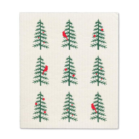 Christmas Cardinals : Eco Dishcloths