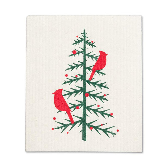 Christmas Cardinals : Eco Dishcloths