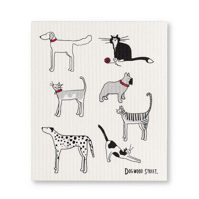 Dogs & Cats Eco-Dishcloths