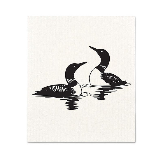 Swimming Loons Eco-Dishcloths (set 2)