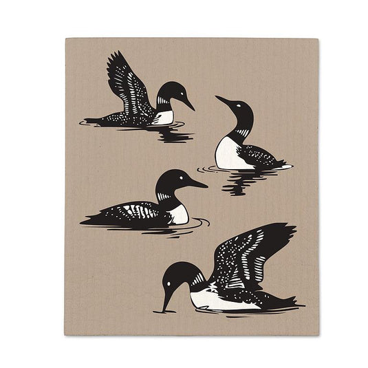 Swimming Loons Eco-Dishcloths (set 2)