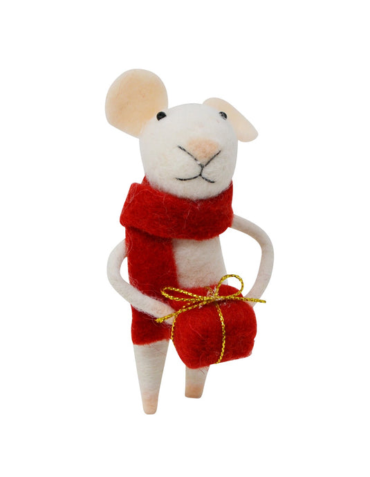 Patrice the Present Giver Christmas Mouse Ornament