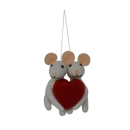 Mice in Love Ornament