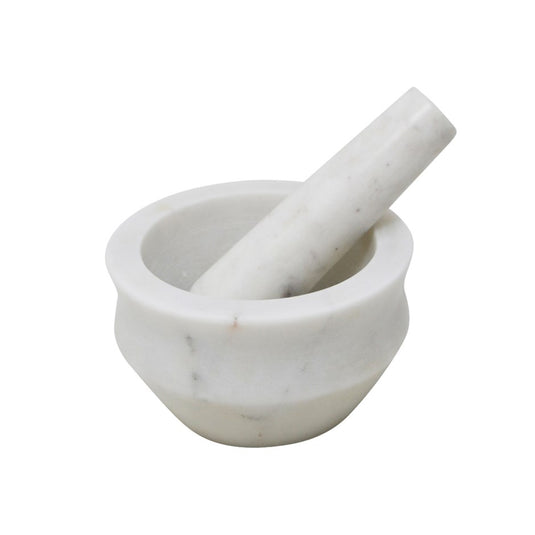 White Marble Mortar & Pestle