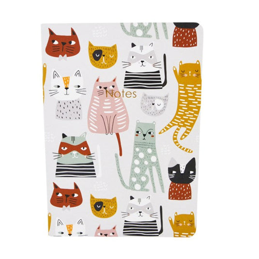 Notebook with Cat Cover Design