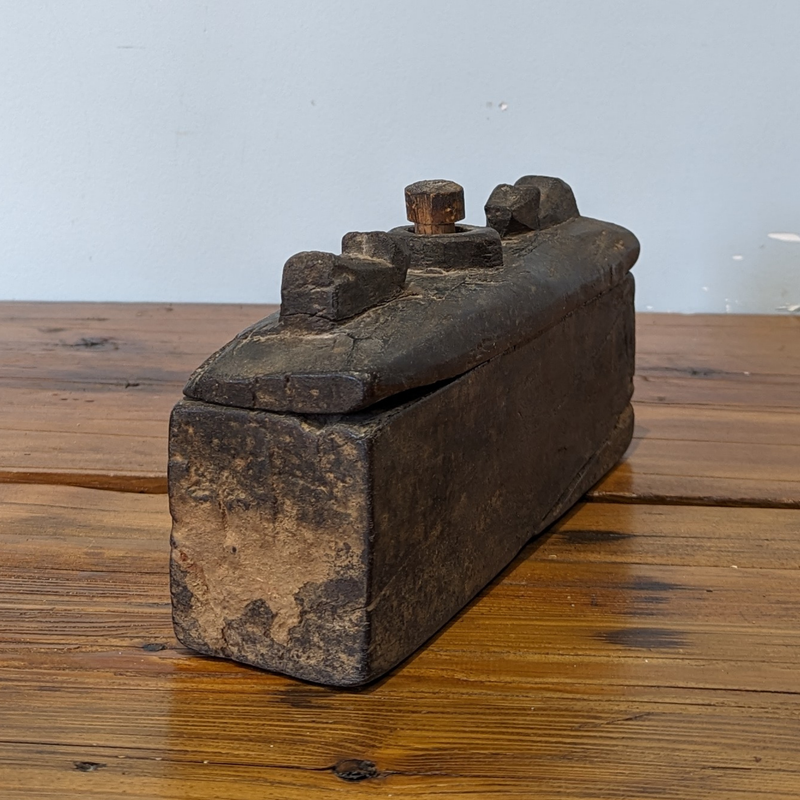 Load image into Gallery viewer, Vintage Wood Spice Box | Folk Art from Nepal
