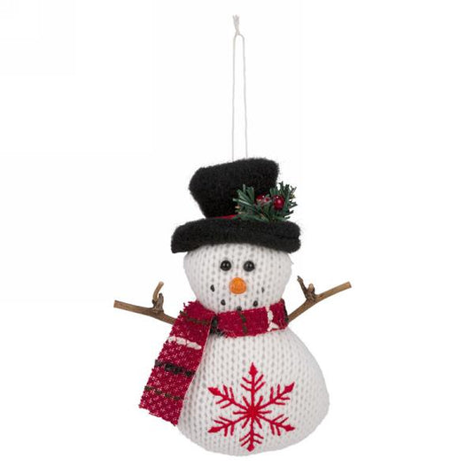 Knit Snowman Ornament