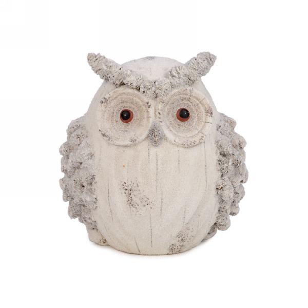 Snow Covered Owl Decor