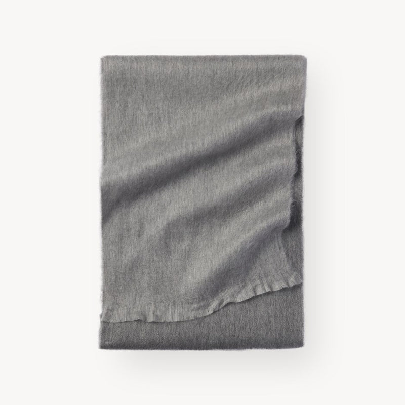 Load image into Gallery viewer, Alpaca Blend Scarf in Greyscale Ombre
