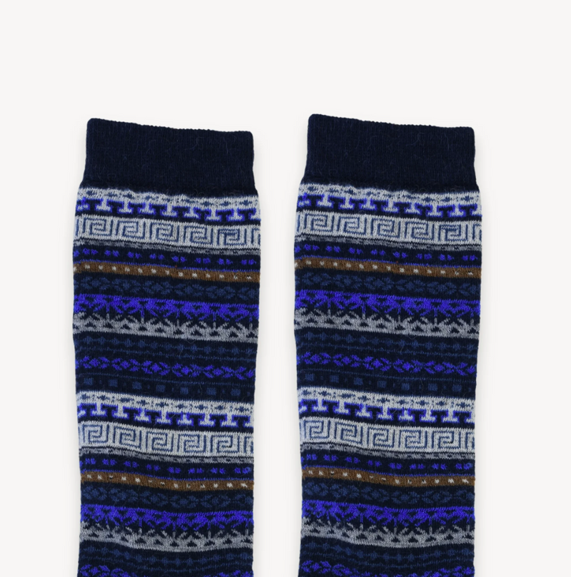Load image into Gallery viewer, Alpaca Socks  In Lapis Lazuli

