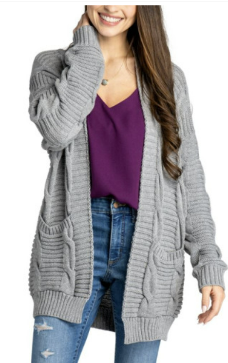 Load image into Gallery viewer, Aspen Knit Cardigan in Grey

