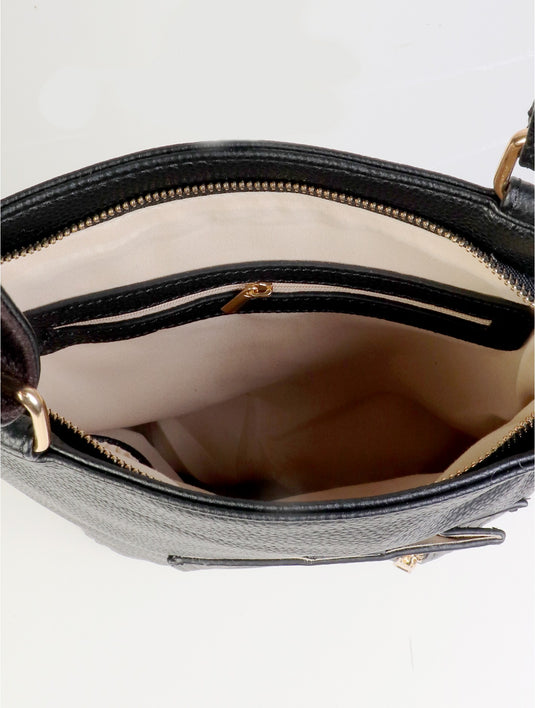 Nina Crossbody Satchel in Cranberry