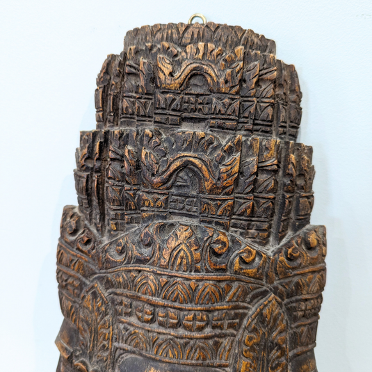 Bayon Wood Sculpture | Vintage Piece from Angkor Wat