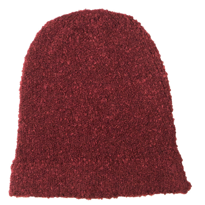 Mohair Blend Beanie in Lava