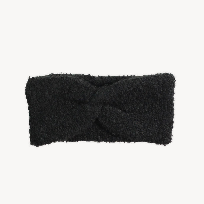 Cozy Twisted Headband in Black