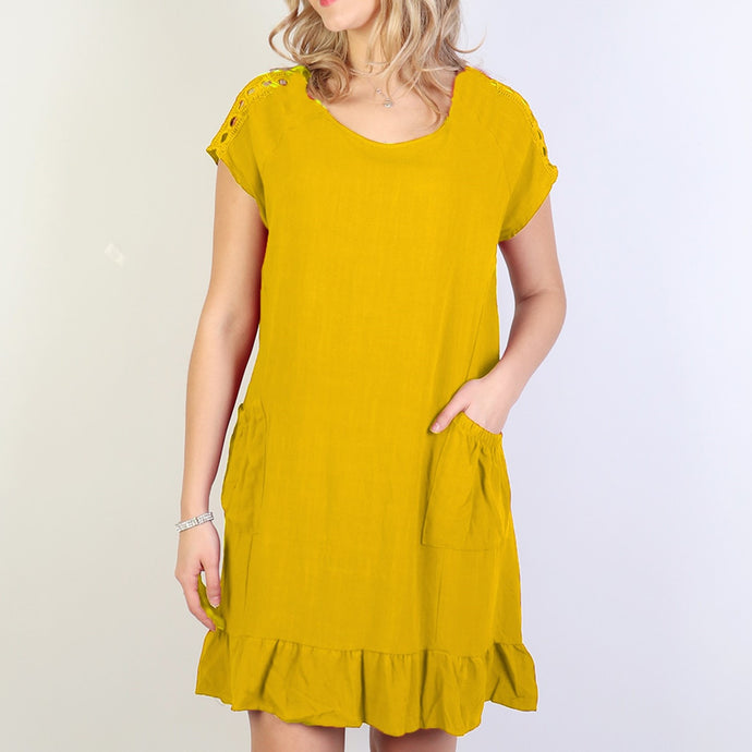 Marla Dress in Yellow