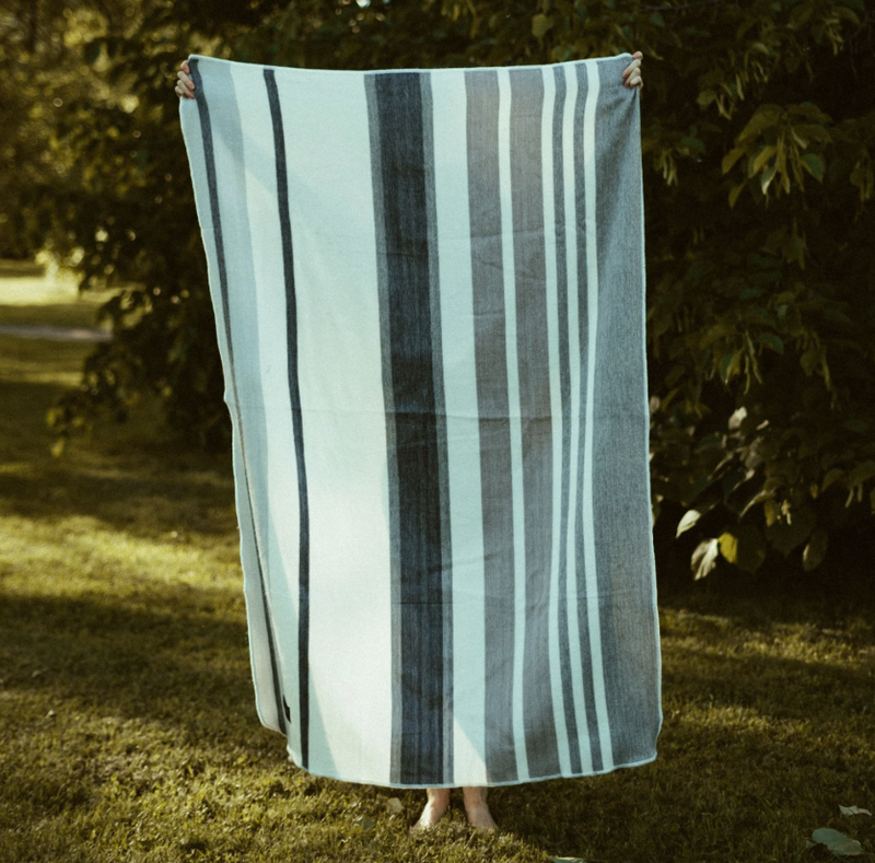 Load image into Gallery viewer, Alpaca Blend Double Blanket in Earl Grey
