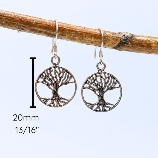 Standing Strong Tree of Life Earrings | Sterling Silver