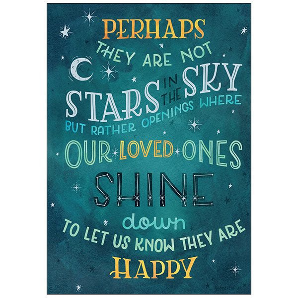 Load image into Gallery viewer, Stars in the Sky Sympathy Card
