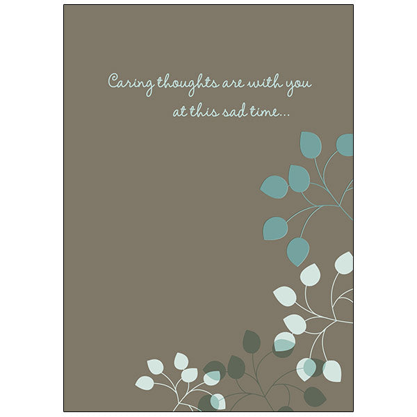 Caring Thoughts Are With You - Sympathy Card