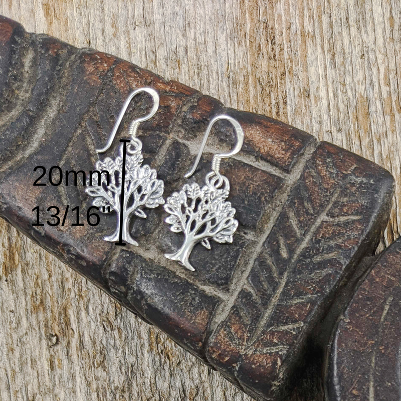 Load image into Gallery viewer, Flourishing Tree of Life Earrings in Sterling Silver
