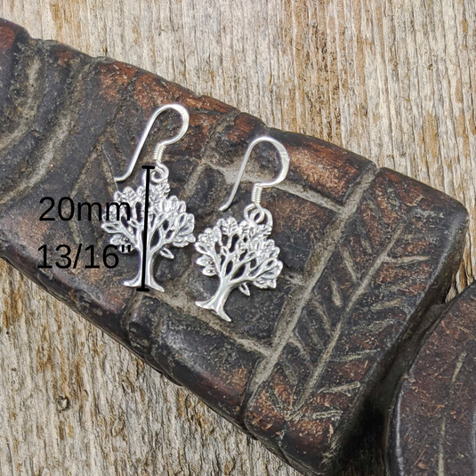 Flourishing Tree of Life Earrings in Sterling Silver