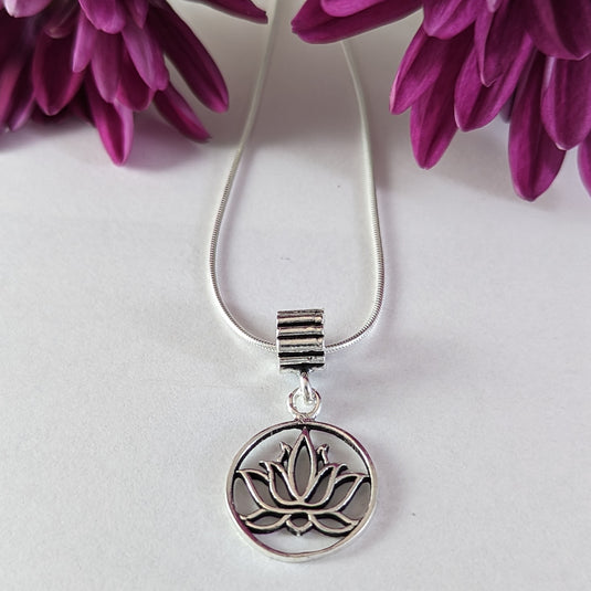 Special Lotus Pendant in Sterling Silver