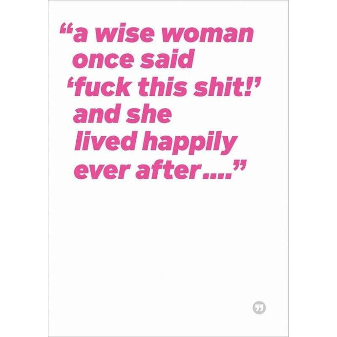 Wise Woman Card