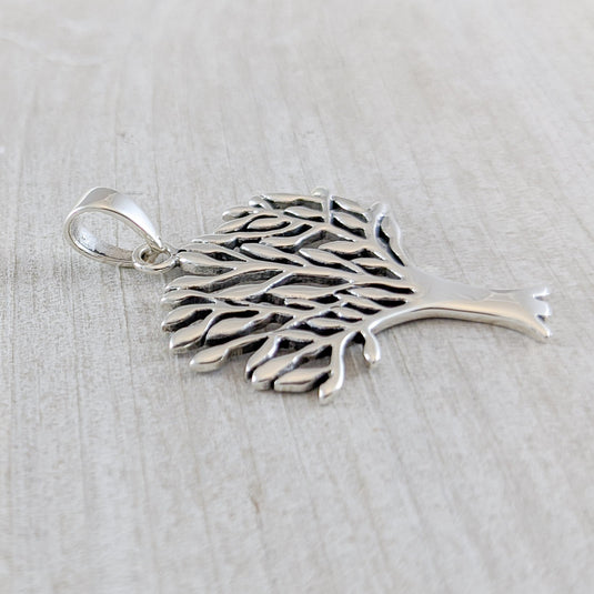 Leafy Tree Necklace in Sterling Silver
