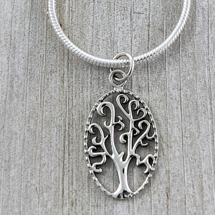 Twisted Branches Tree Necklace in Sterling Silver