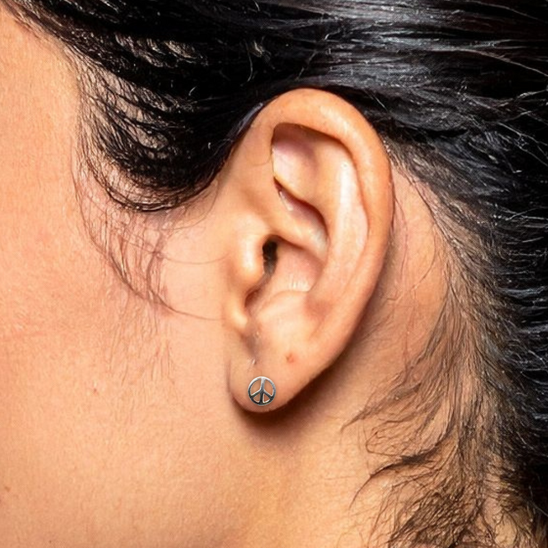 Load image into Gallery viewer, Peaceful Spirit Sterling Studs
