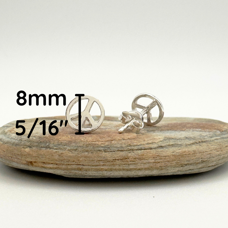 Load image into Gallery viewer, Peaceful Spirit Sterling Studs
