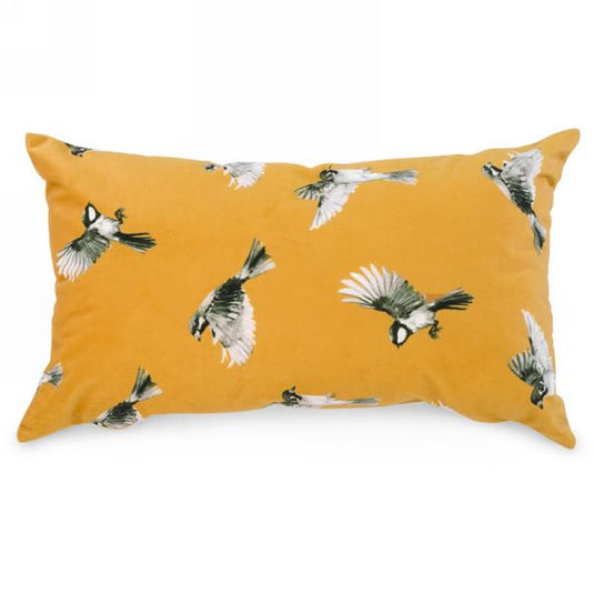 Bird Motif Rectangle Cushion