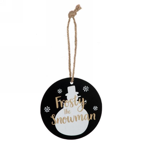 Frosty the Snowman Round Ornament