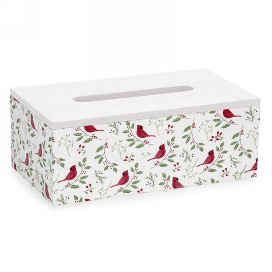 Tissue Box with Cardinal