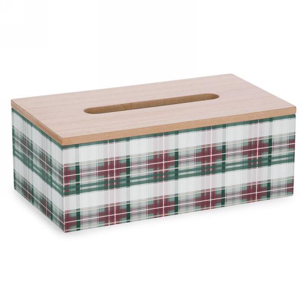 Tissue box in Red Plaid