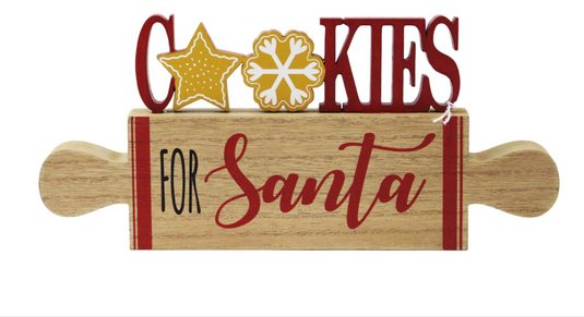 Cookies for Santa Table Top Sign