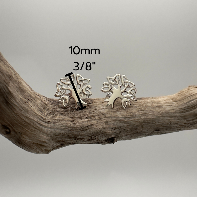 Load image into Gallery viewer, Tree of Life Celtic Studs – Petite and Powerful
